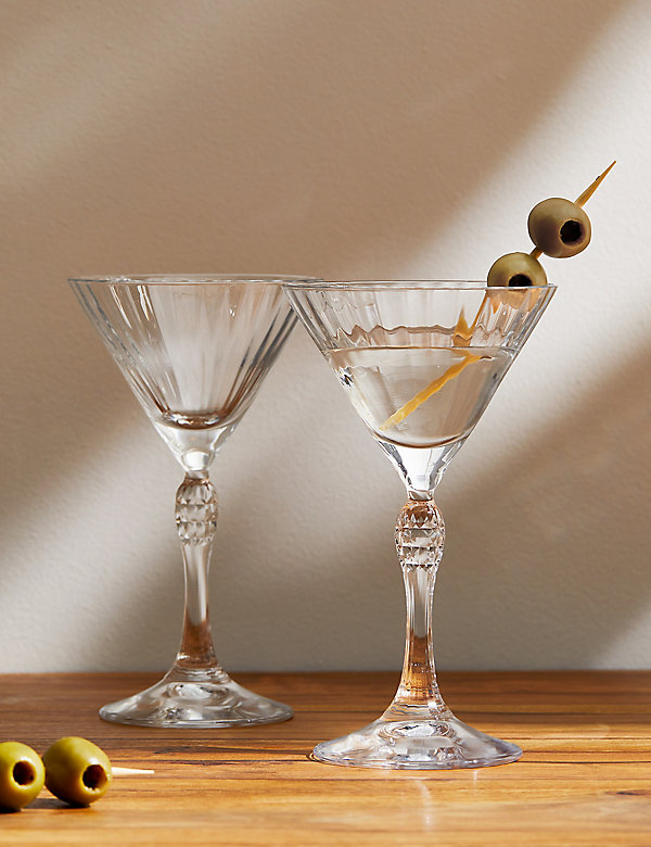 Set of 2 Martini Glasses - HR