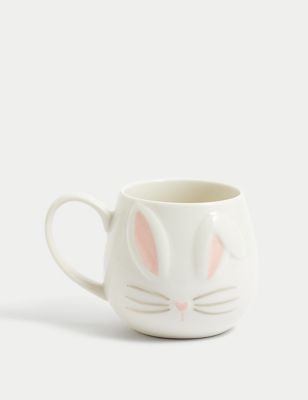 M&S Bunny Mug - White, White