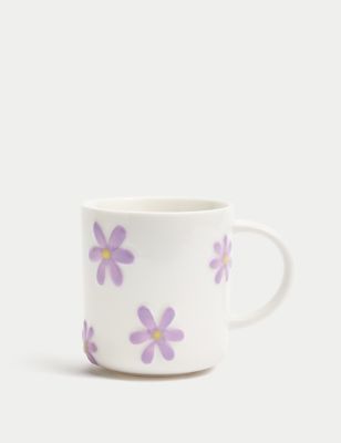 

M&S Collection Embossed Floral Mug - Multi, Multi