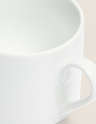 

M&S Collection Maxim - Taza con lateral recto - Blanco, Blanco
