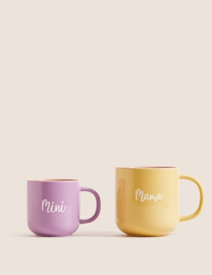 

Set of 2 Mama & Mini Me Mugs - Multi, Multi