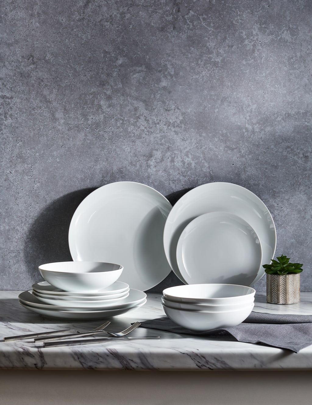 12 Piece Maxim Coupe Dinner Set image 1