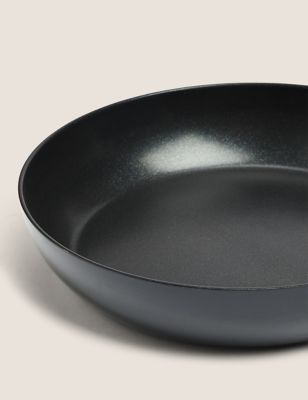 

M&S Collection Black Aluminium 28cm Large Non-Stick Frying Pan, Black