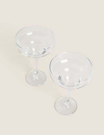 Set of 2 Margarita Glasses