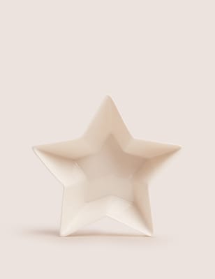 

Medium Star Serving Bowl - White, White