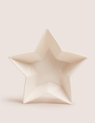 

Large Star Serving Bowl - White, White
