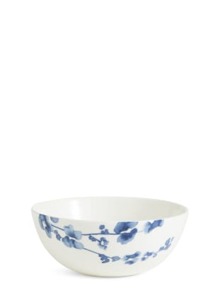 Indigo Floral Cereal Bowl