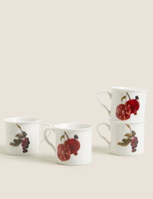 

Juego de 4 tazas de frutas - Multicolor, Multicolor