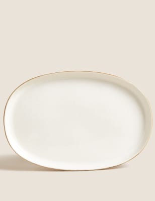 

M&S Collection Amberley Oval Platter - Cream, Cream