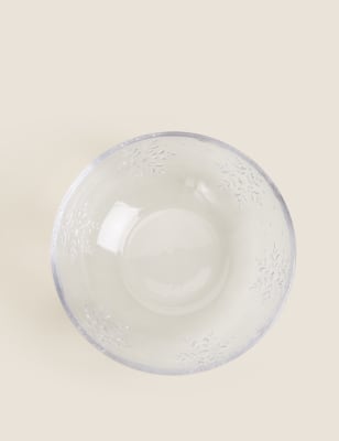 

Christmas Glass Serving Bowl, No Colour