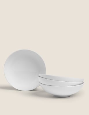 

M&S Collection Set of 4 Maxim Coupe Cereal Bowls - White, White