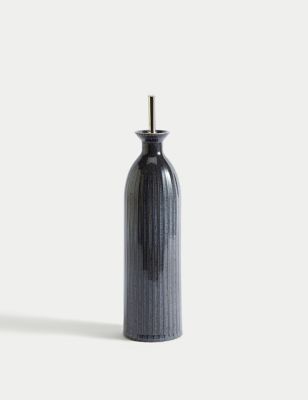 

M&S Collection Ribbed Oil & Vinegar Pourer - Charcoal, Charcoal