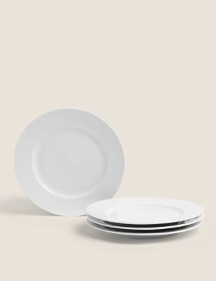 

M&S Collection Set of 4 Maxim Side Plates - White, White