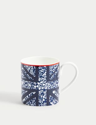 Floral Union Jack Mug