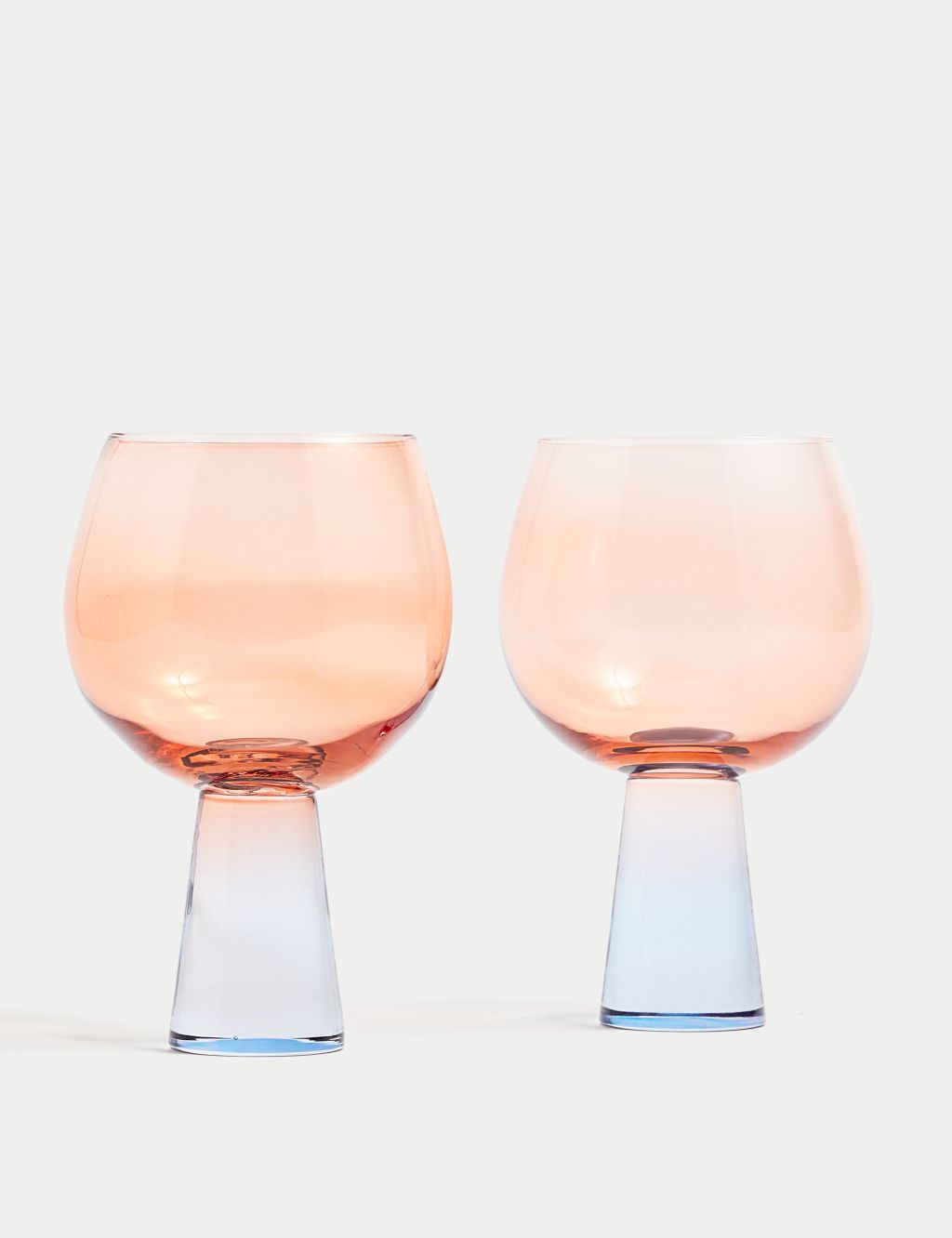 Set of 2 Cone Base Gin Glasses image 1