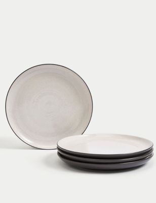 

Set of 4 Michigan Dinner Plates - Grey, Grey