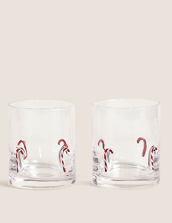 Set of 2 Candy Cane Tumblers - CY