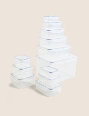 

Set of 12 Storage Containers - Clear, Clear