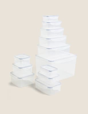 

Set of 12 Storage Containers - Clear, Clear