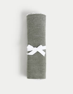 Cotton Rich Ribbed Table Runner