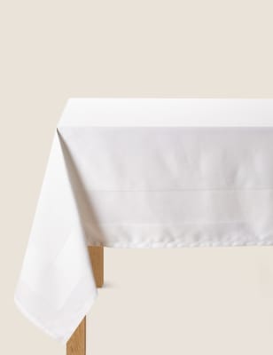 Large white tablecloths clearance for sale