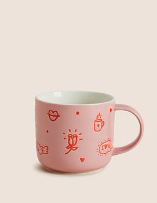 

M&S Collection Love Mug - Pink Mix, Pink Mix