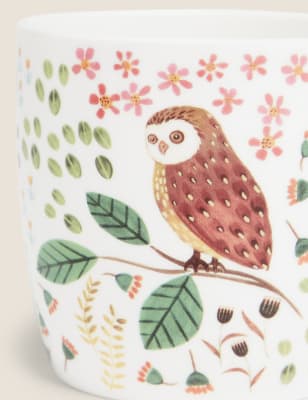 

M&S Collection Tasse mit Eulen-und Waldmotiv - Mehrfarbig, Mehrfarbig