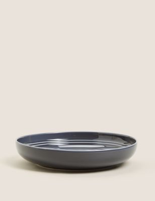 

M&S Collection Set of 4 Marlowe Pasta Bowls - Dark Grey, Dark Grey