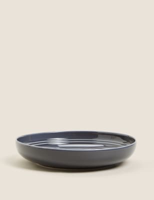 

M&S Collection Set of 4 Marlowe Pasta Bowls - Dark Grey, Dark Grey