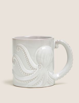 Octopus Mug - White, White