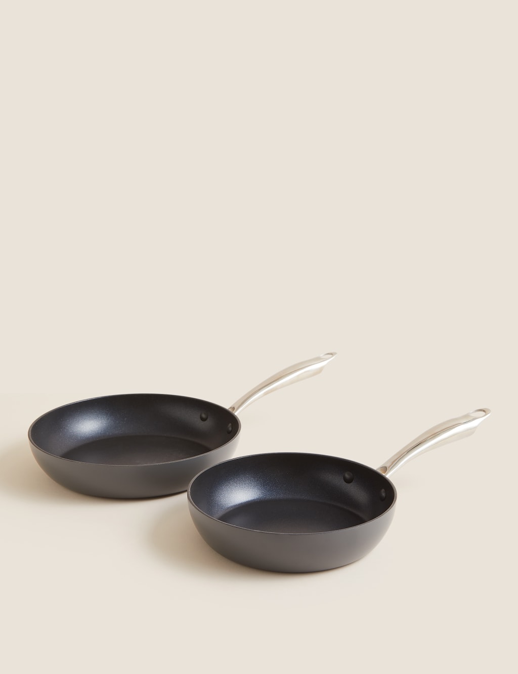 2 Piece Hard Anodised Frying Pan Set