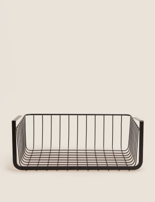 

M&S Collection Under Shelf Wire Storage - Black, Black