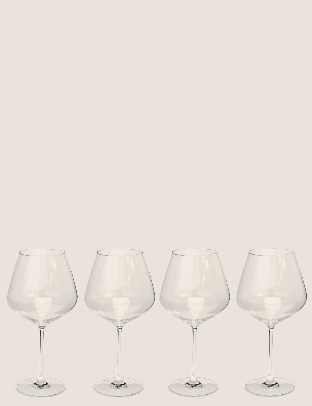 Set of 4 Large Red Wine Glasses