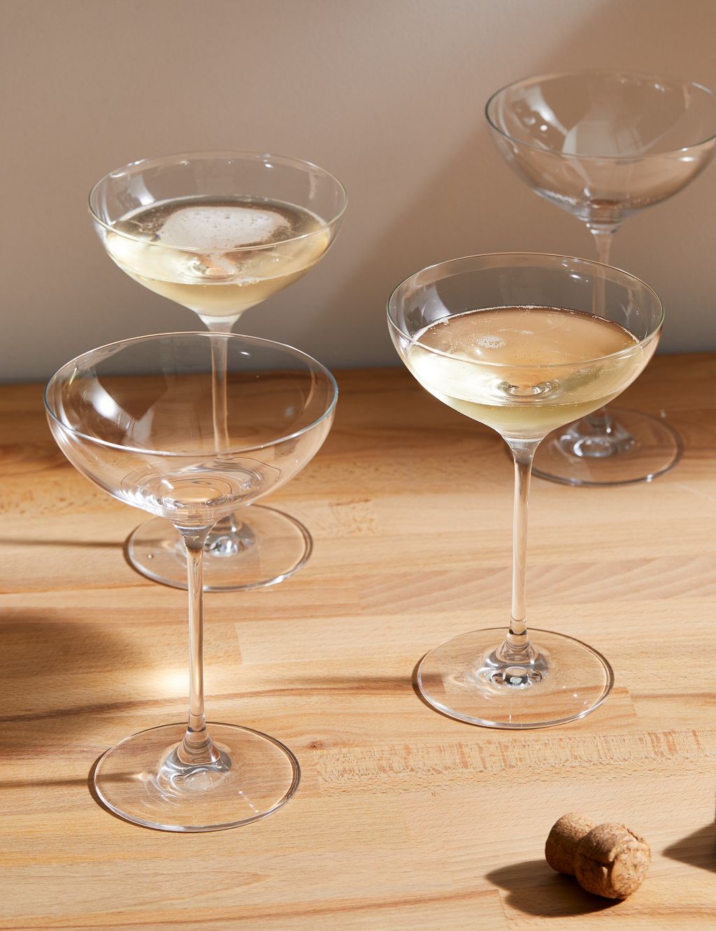 Set of 4 Champagne Saucers image 1