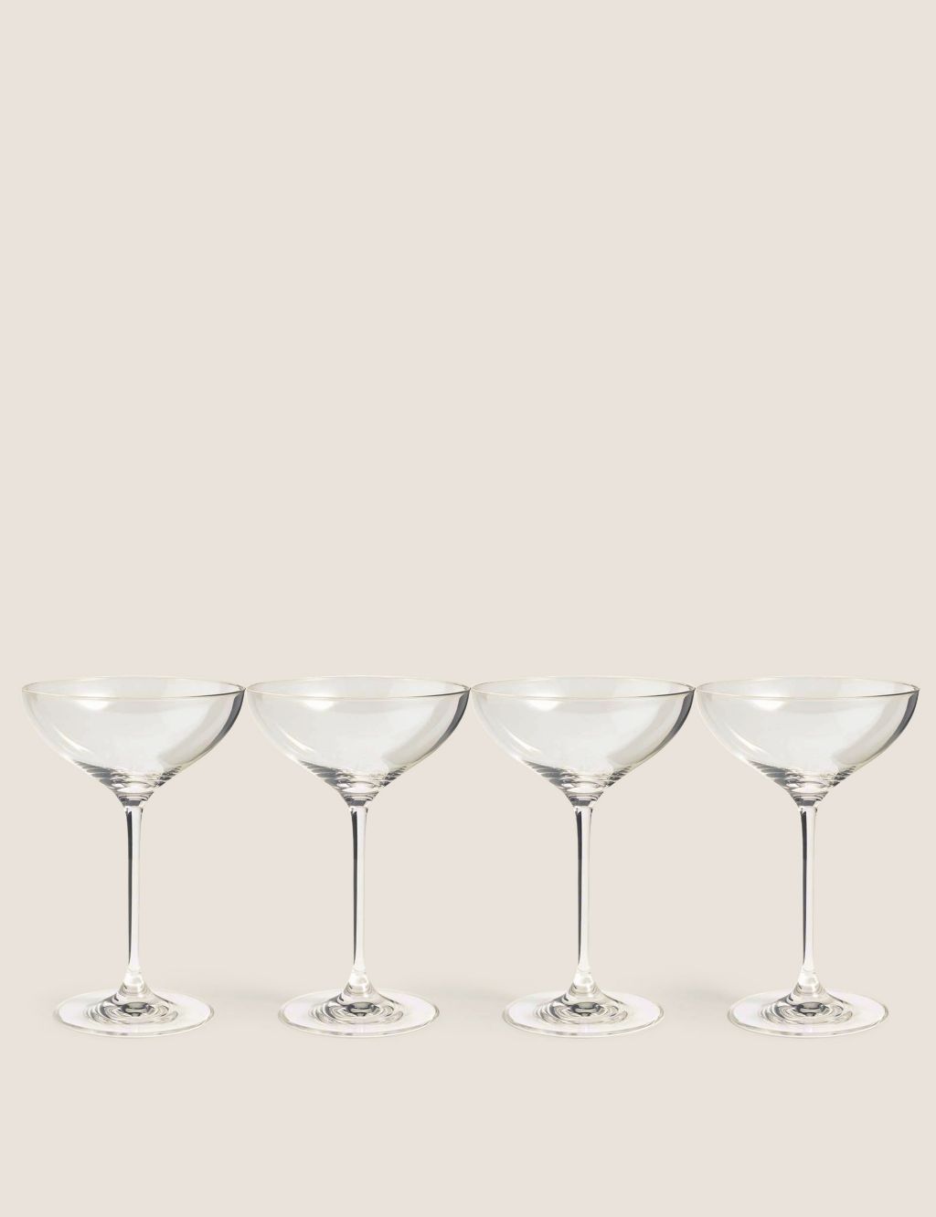 Set of 4 Champagne Saucers image 2