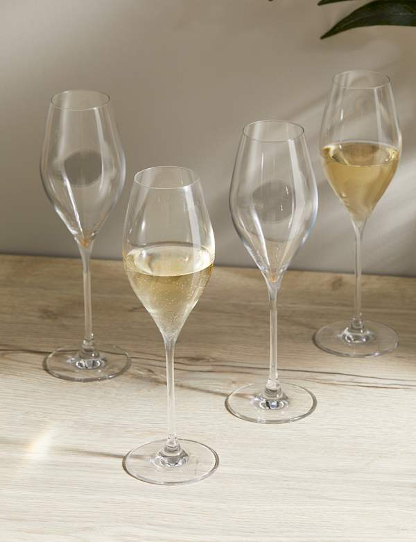 The Sommelier's Edit Set of 4 Prosecco Glasses