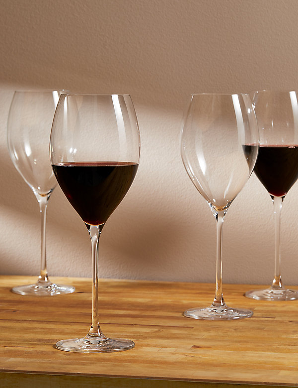 Set of 4 Red Wine Glasses