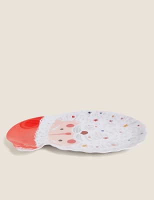 

M&S Collection Father Christmas Plate - Multi, Multi