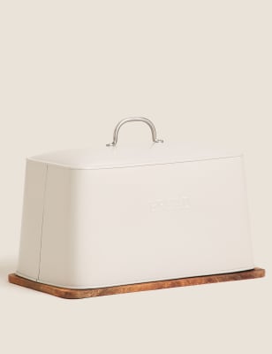 

M&S Collection Embossed Bread Bin - Grey, Grey