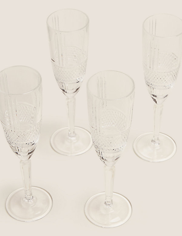 Set of 4 Adeline Champagne Flutes - BS