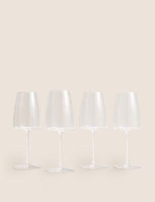 M&S Set of 4 Contemporary Red Wine Glasses