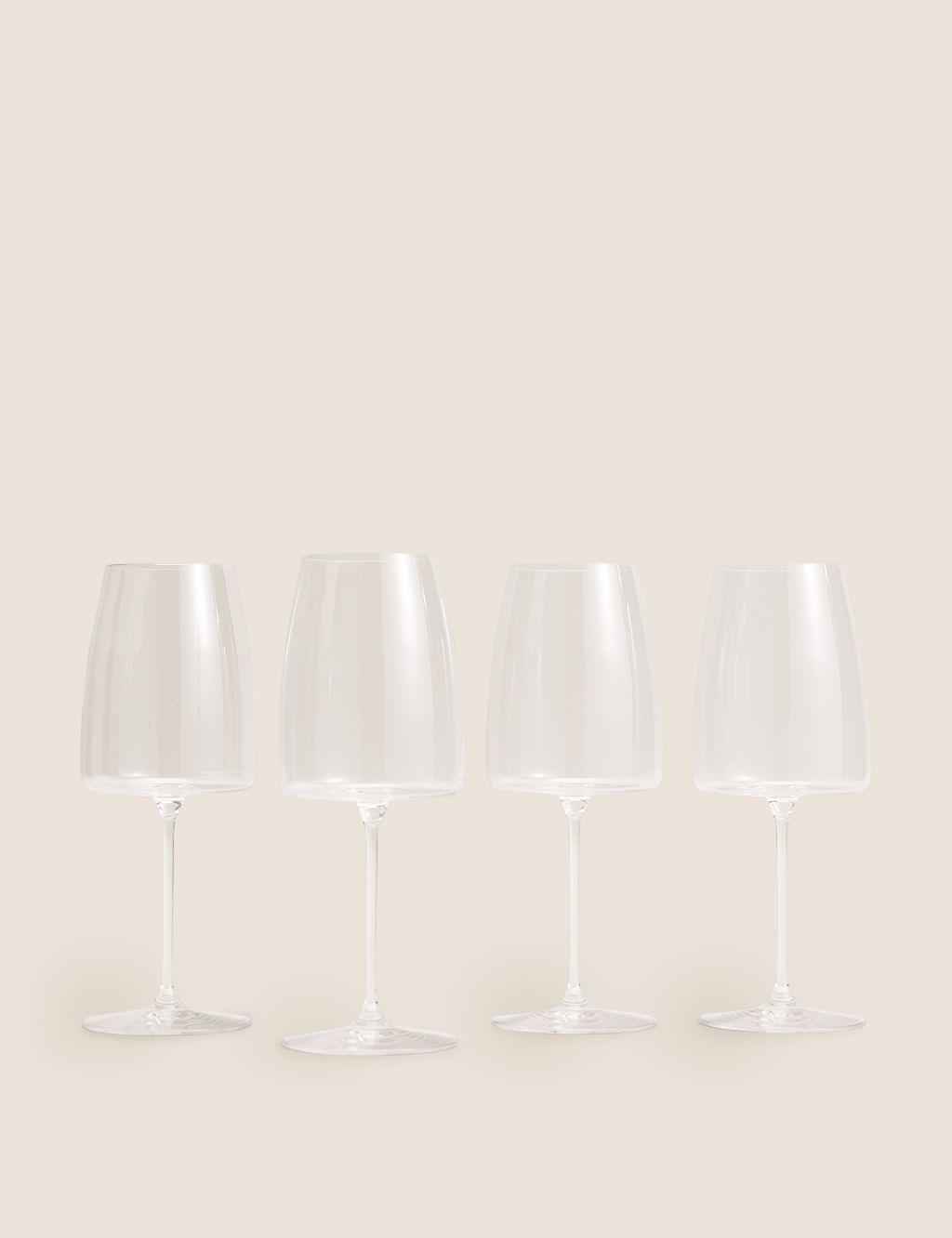 Set of 4 Contemporary Red Wine Glasses image 1
