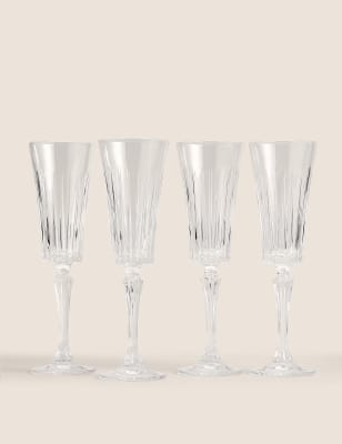 Set of 4 Timeless Champagne Flutes