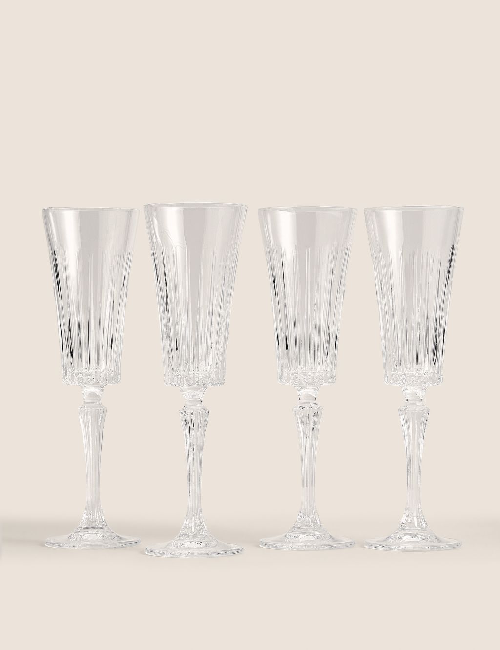 Set of 4 Timeless Champagne Flutes image 1