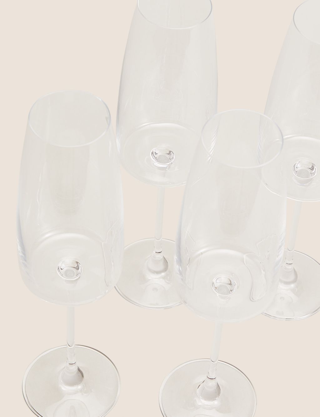 Set of 4 Contemporary Champagne Flutes image 2
