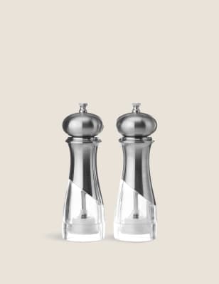 

M&S Collection New York Salt & Pepper Mills - Silver, Silver