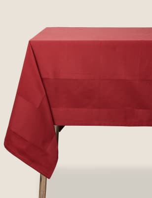 

Pure Cotton Non-Iron Tablecloth - Claret, Claret