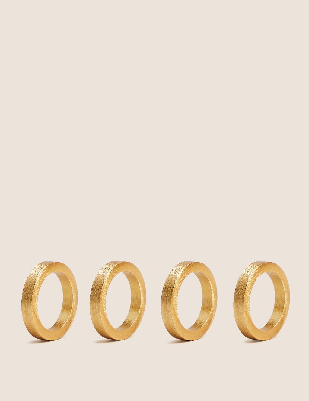 Set of 4 Metallic Napkin Rings