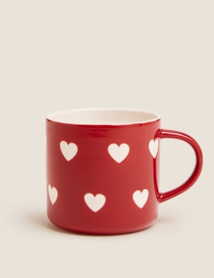 

Jumbo Heart Mug - Red Mix, Red Mix