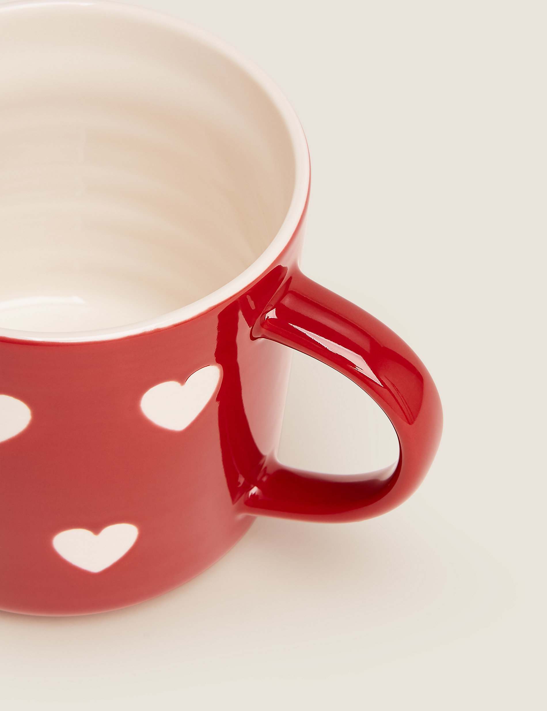 Grand mug à motif coeur